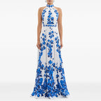 Women's Star-Print Halter Maxi Dress