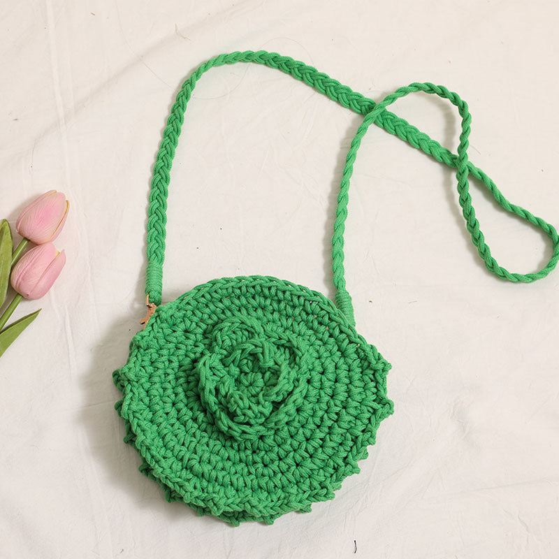 Colorful round Flower Green
