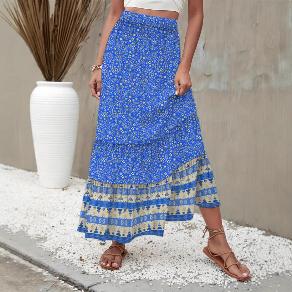 Women's Printed Holiday Skirt
