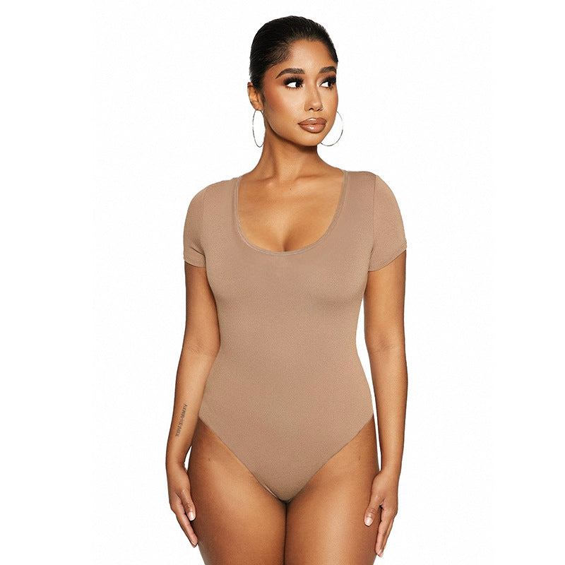 Women's Short Sleeve U-Neck Bodysuit