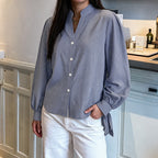 Relaxed Plaid Long Shirt