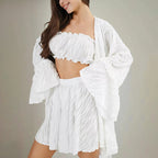 Ruffled Long Pajamas Lingerie
