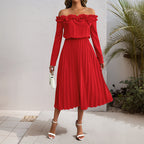 Women's Dating Party Elegant Sweet Off Shoulder Long Dress