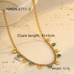 Love Green Zircon Necklace