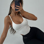U Neck Sleeveless High Waist Jumpsuit