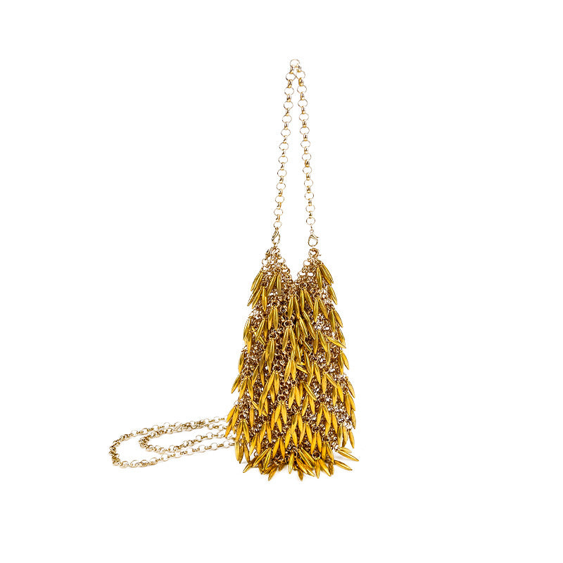 Women's Gold Chain Clutch Bag