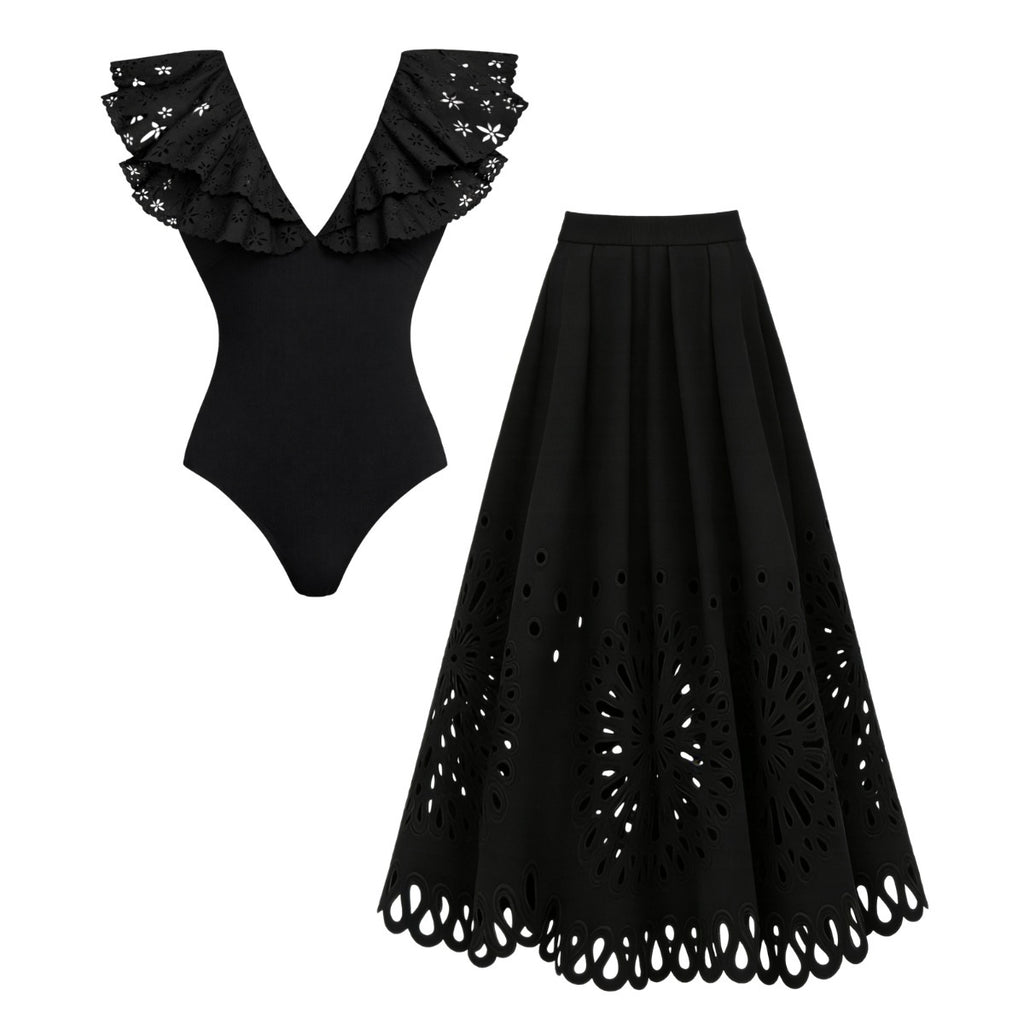 Ruffled Suit