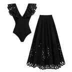 Ruffled Suit