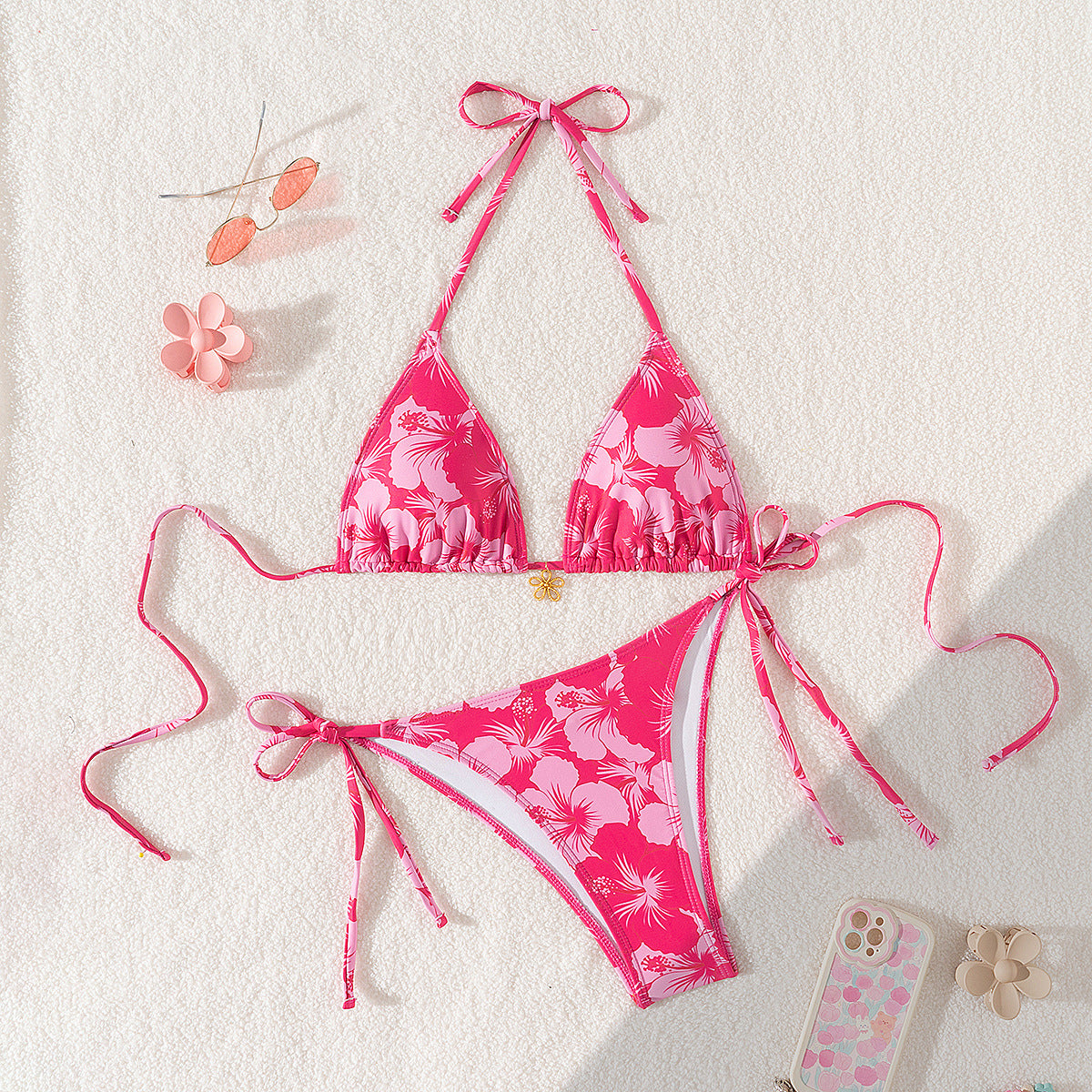Triangle One-piece Swimwear
