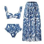 Retro Split One-piece Swimwear