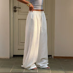 Women Clothing Spring Summe Vacation Office Casual All Matching Simple Trousersr