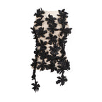 Women's Floral Mesh Embroidered Sleeveless Top