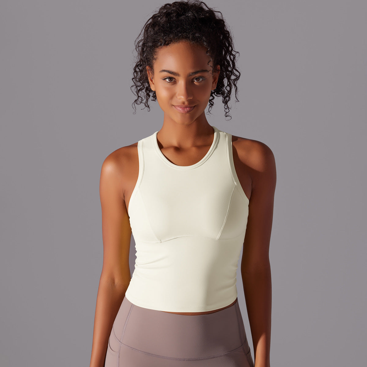 Women's Quick-Dry Pleated Sports Tank Top