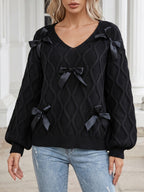 Black 5 Ribbon Bowknot
