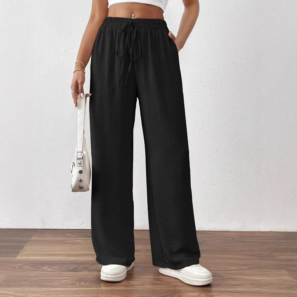 Women's High-Waist Wide-Leg Trousers