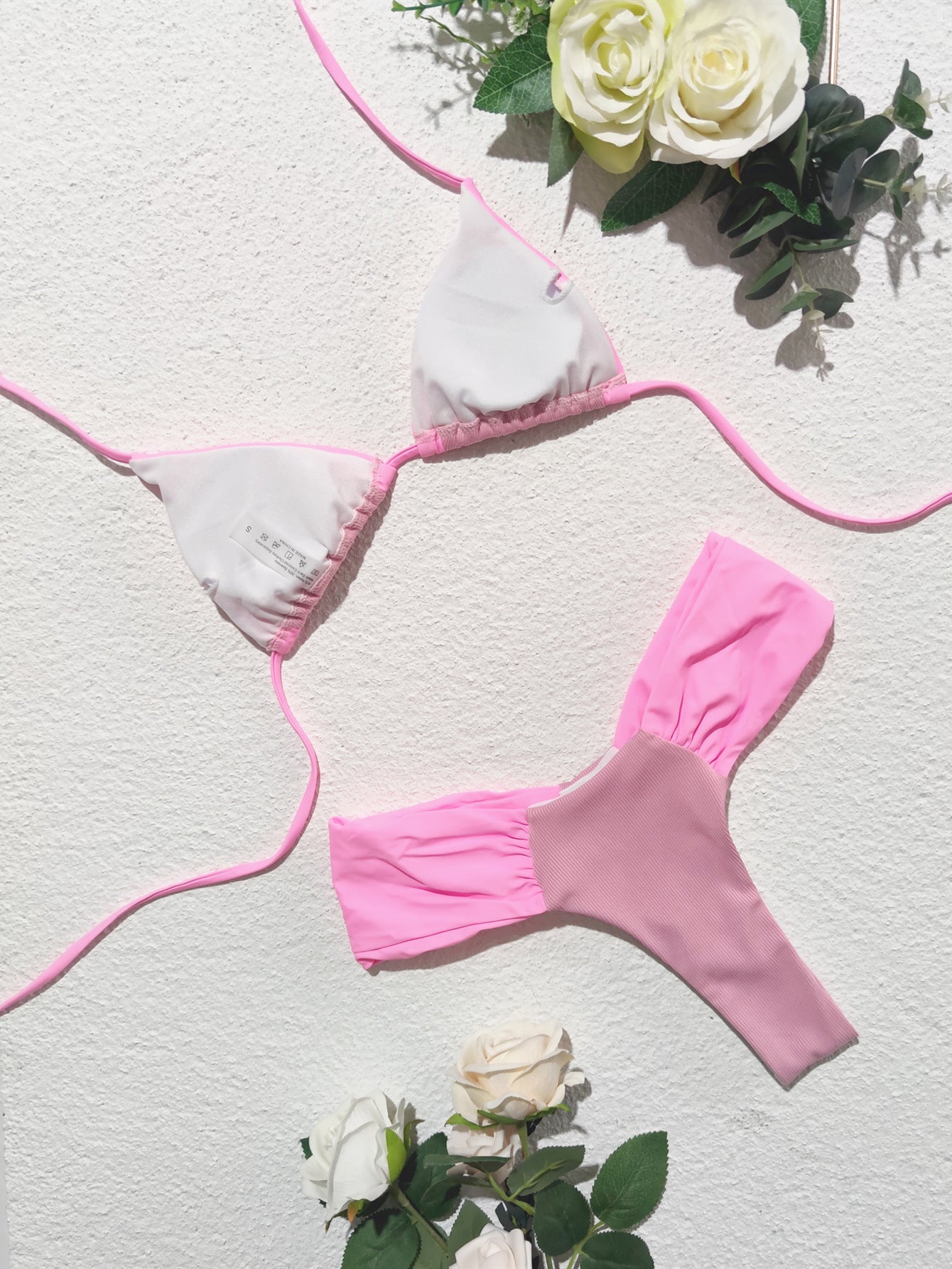 Stitching Split Bikini Swimwear