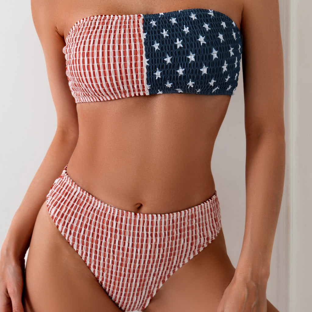 Tube Top One-piece Swimwear