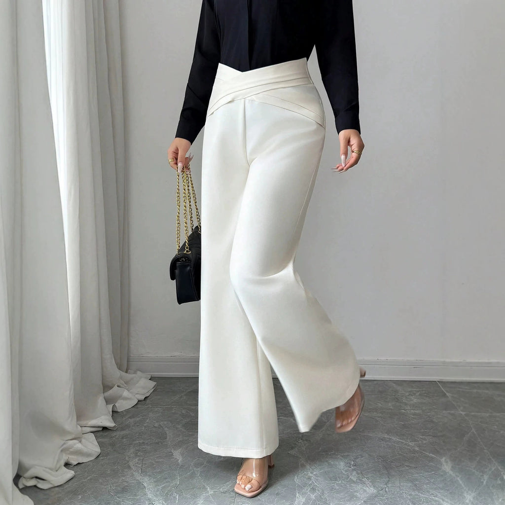Loose Design Straight Casual Pants Slim Fit Slimming Small