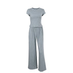 Women's Knitted Short-Sleeve Pajama Set