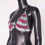 Carnival Music Festival Party Body Cha Sexy Color Sexy Chest Necklace Multi Layer Sling Decoration