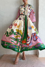 Women's Lace Pleated Dress