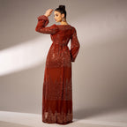 Women's Sequin V Neck Evening Dress