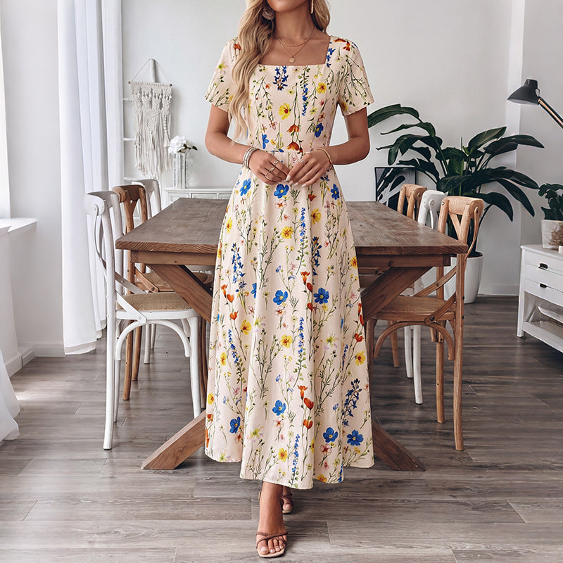 Women's Floral Short Sleeve Dress