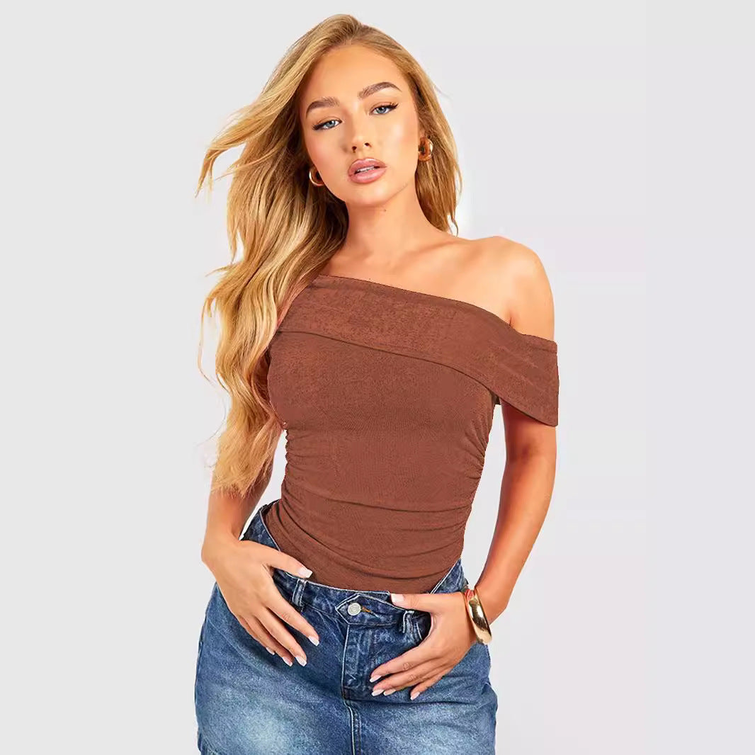 Slim Off Shoulder Jumpsuit Bodysuit