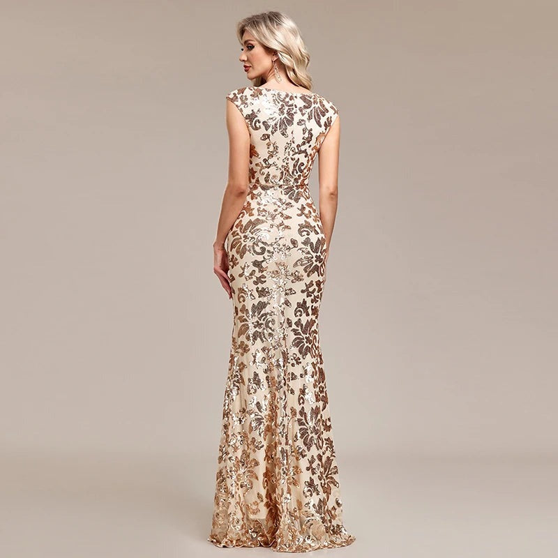 Women's Dress Strap Backless Socialite Sleeveless Party Dress