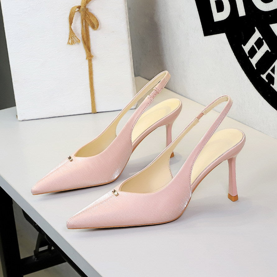 Women's Rhinestone Buckle Stiletto Pumps