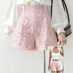 Pink HW Slimming WL Shorts Casual Loose All Match Summer