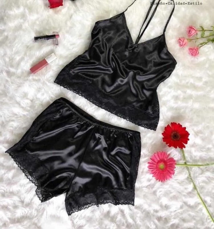 Imitation Silk Pajamas Lingerie