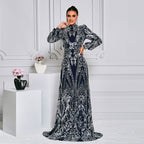 Women's Sequin Long Sleeve Dress