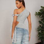 Women's Asymmetric One-Shoulder Vest Top