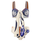 Split Chiffon Bikini Swimwear