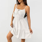 Women's Ruched A-Line Midi Dress