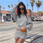 Women's One-Shoulder Top & Shorts Set