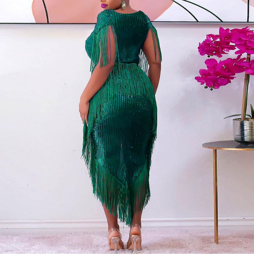 Party Dinner Suit Party Cocktail Irregular Asymmetric Dress