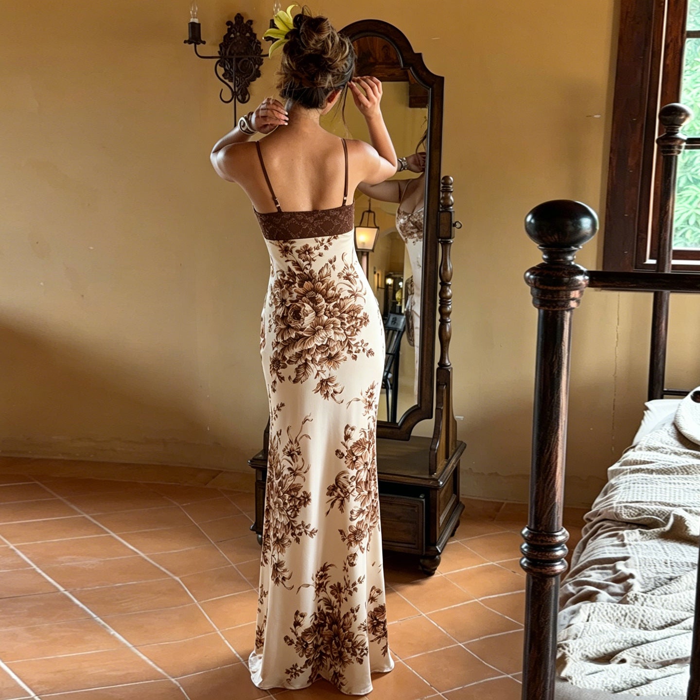 Women's Lace Floral Dress