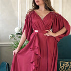 Women's Lace Strapless Evening Gown