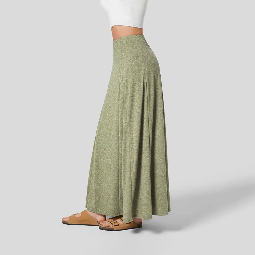 Women’s Casual Knitted Draped Swing Skirt