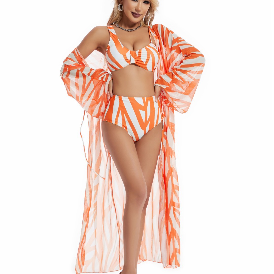 Three Split One-piece Swimwear