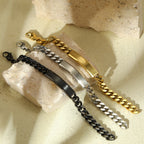 Gold Plated Letter Bracelet