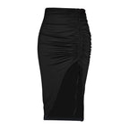 Women’s Pleated Drawstring Midi Skirt