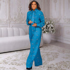 Women's Printed Shirt Set