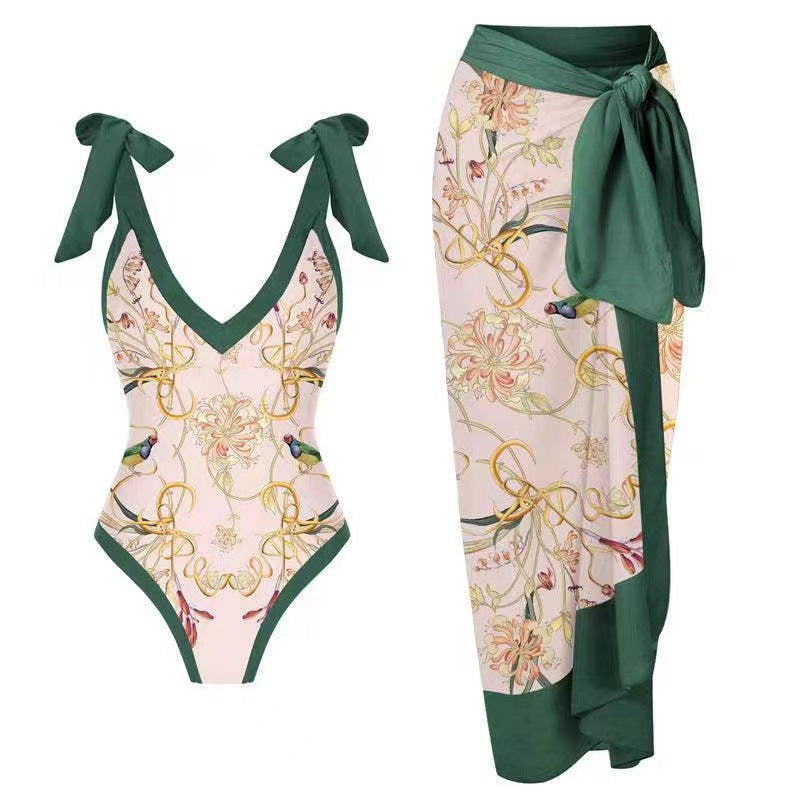 Slimming Retro One-piece Swimwear