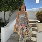 Women’s Printed Spaghetti-Strap Maxi Dress