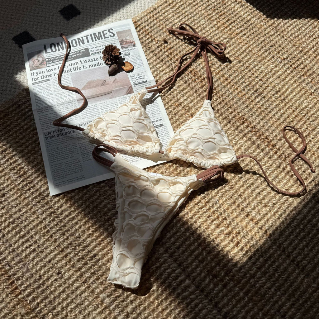 Backless Mesh Bikini Swimwear