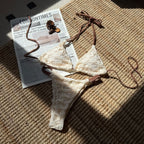Backless Mesh Bikini Swimwear