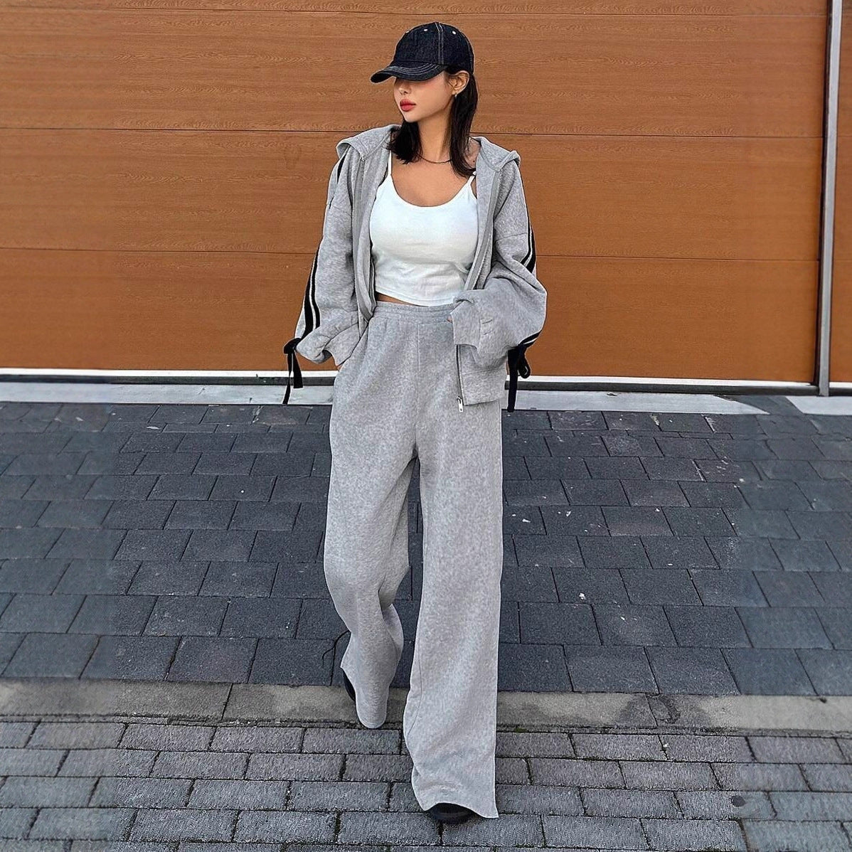 Sports Casual Preppy Sweatshirt Coat Set Autumn Clothes Match A Of Small People